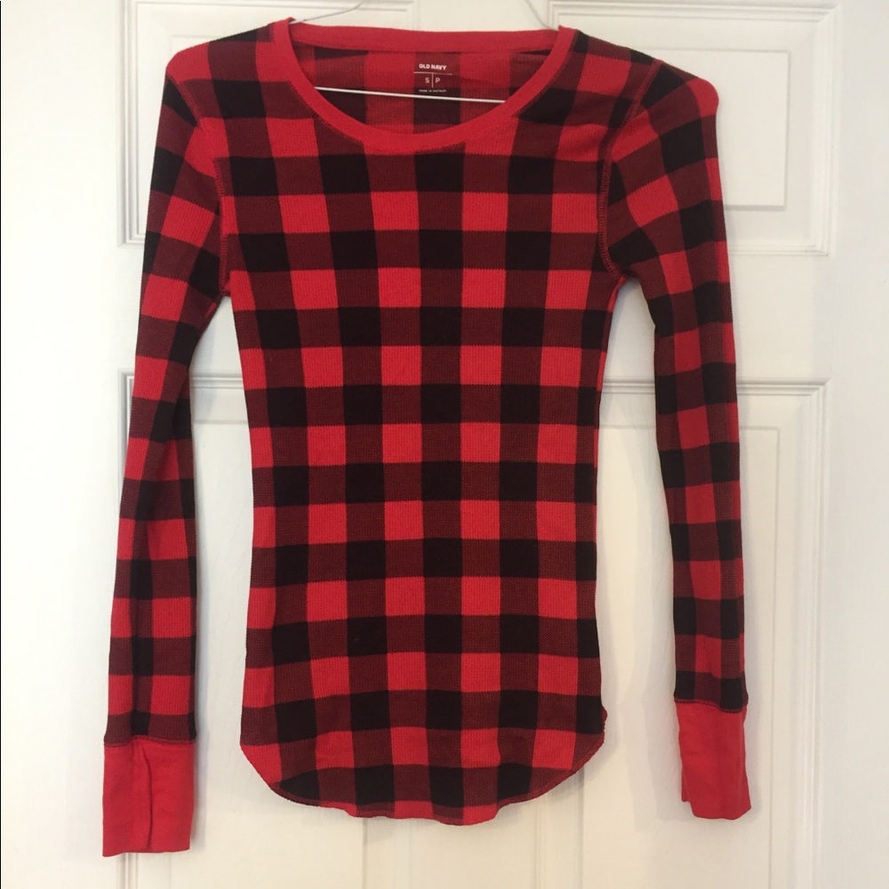 Old Navy thermal long sleeve pajama shirt